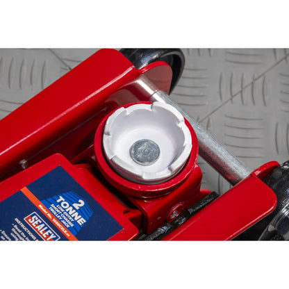 Sealey 1050CXLE Low Profile Short Chassis Trolley Jack 2 Tonne Sealey