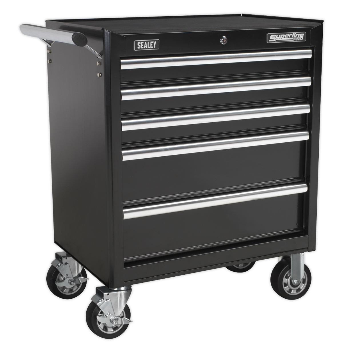 Sealey AP33459B Rollcab 5 Drawer with Ball-Bearing Slides - Black Sealey