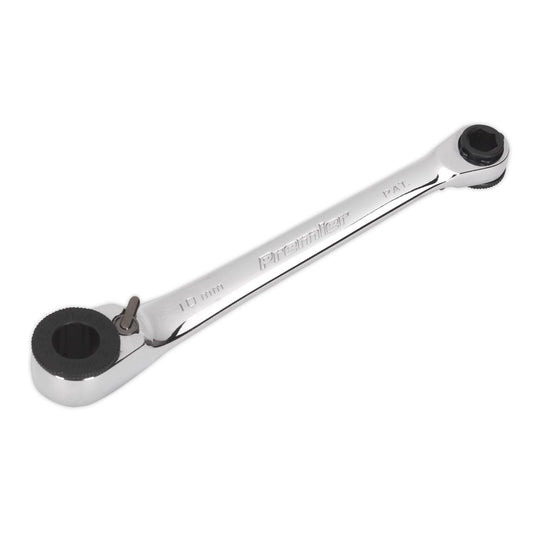 Sealey AK6968 Ratchet Spanner Reversible 1/4"Hex x 10mm Hex Sealey