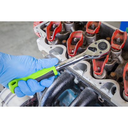 Siegen S01202 Ratchet Wrench 1/2"Sq Drive Pear-Head Flip Reverse Siegen