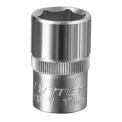 Sealey S1217 WallDrive® Socket 17mm 1/2"Sq Drive Sealey