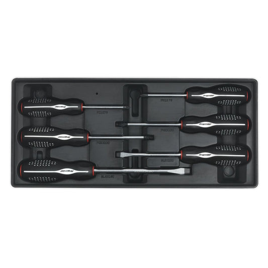 Sealey TBT14 Tool Tray with Screwdriver Set 6pc Sealey
