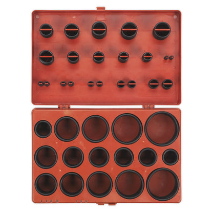 Sealey BOR419 Rubber O-Ring Assortment 419pc - Metric Sealey