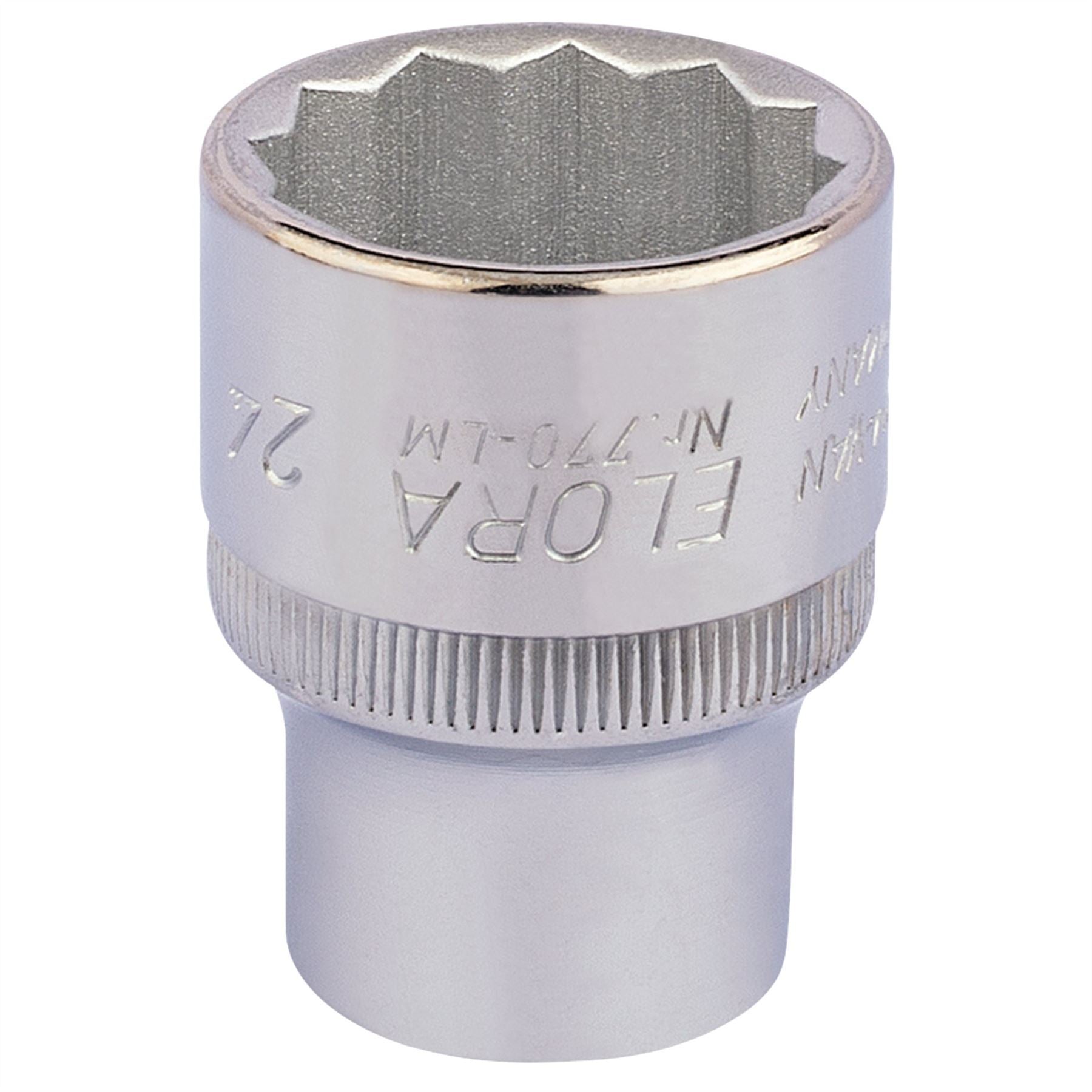 Elora 24690 Bi-Hexagon Socket 1/2" Sq. Dr. 24mm Elora