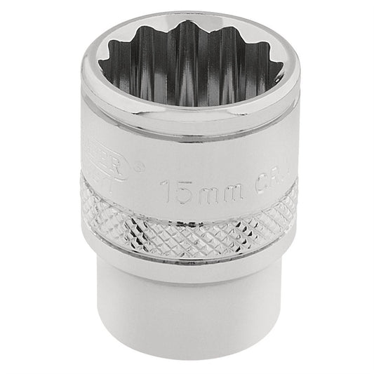 Draper 32778 HI-TORQ® 12 Point Socket 3/8" Sq. Dr. 15mm Draper