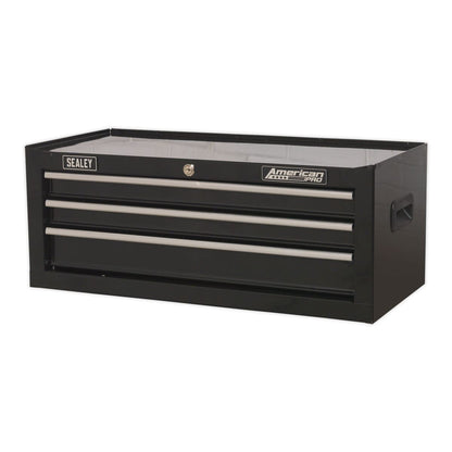 Sealey AP223B Mid-Box Tool Chest 3 Drawer with Ball-Bearing Slides - Black Sealey