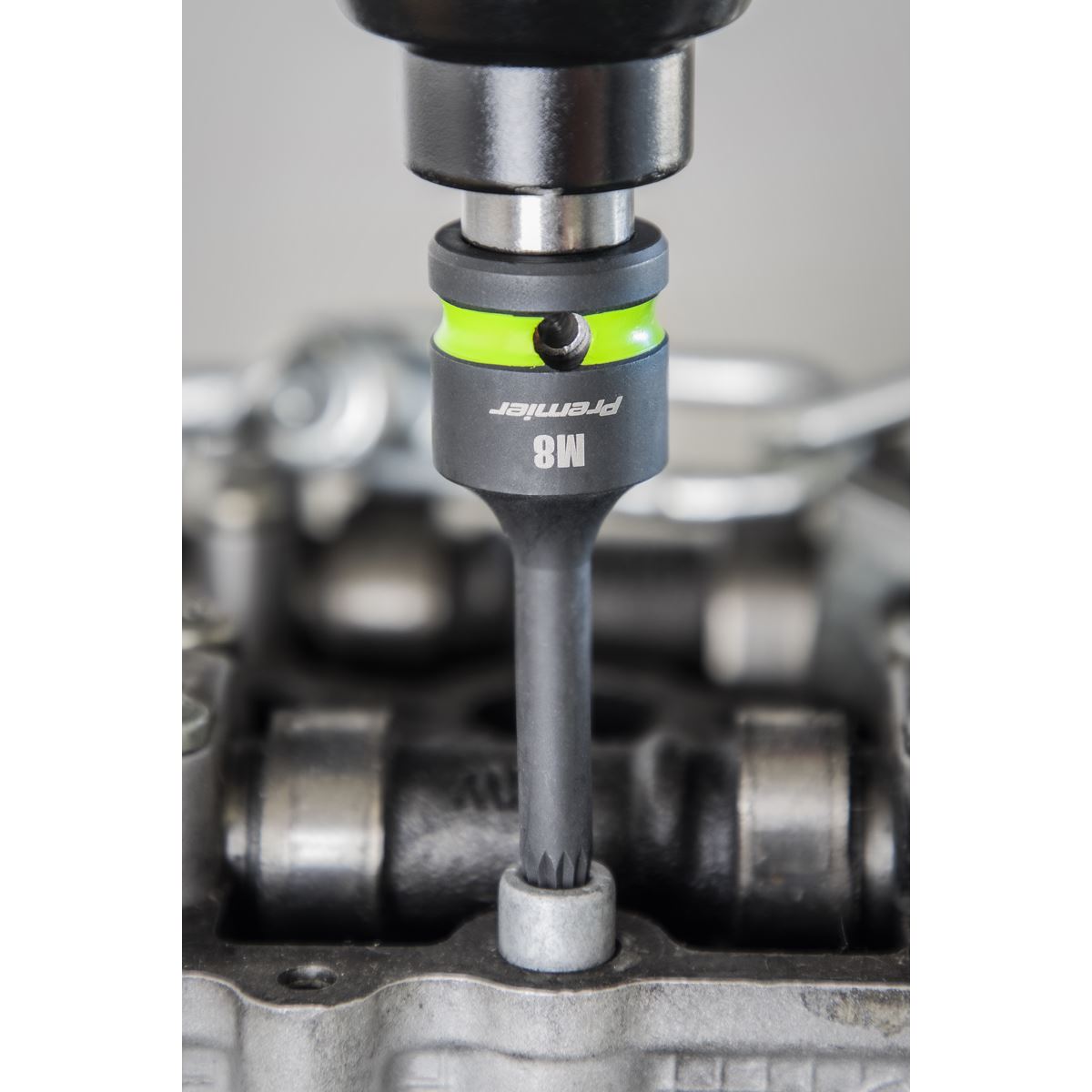 Sealey AK56004 Spline Impact Socket Bit Set 8pc 1/2"Sq Drive Sealey