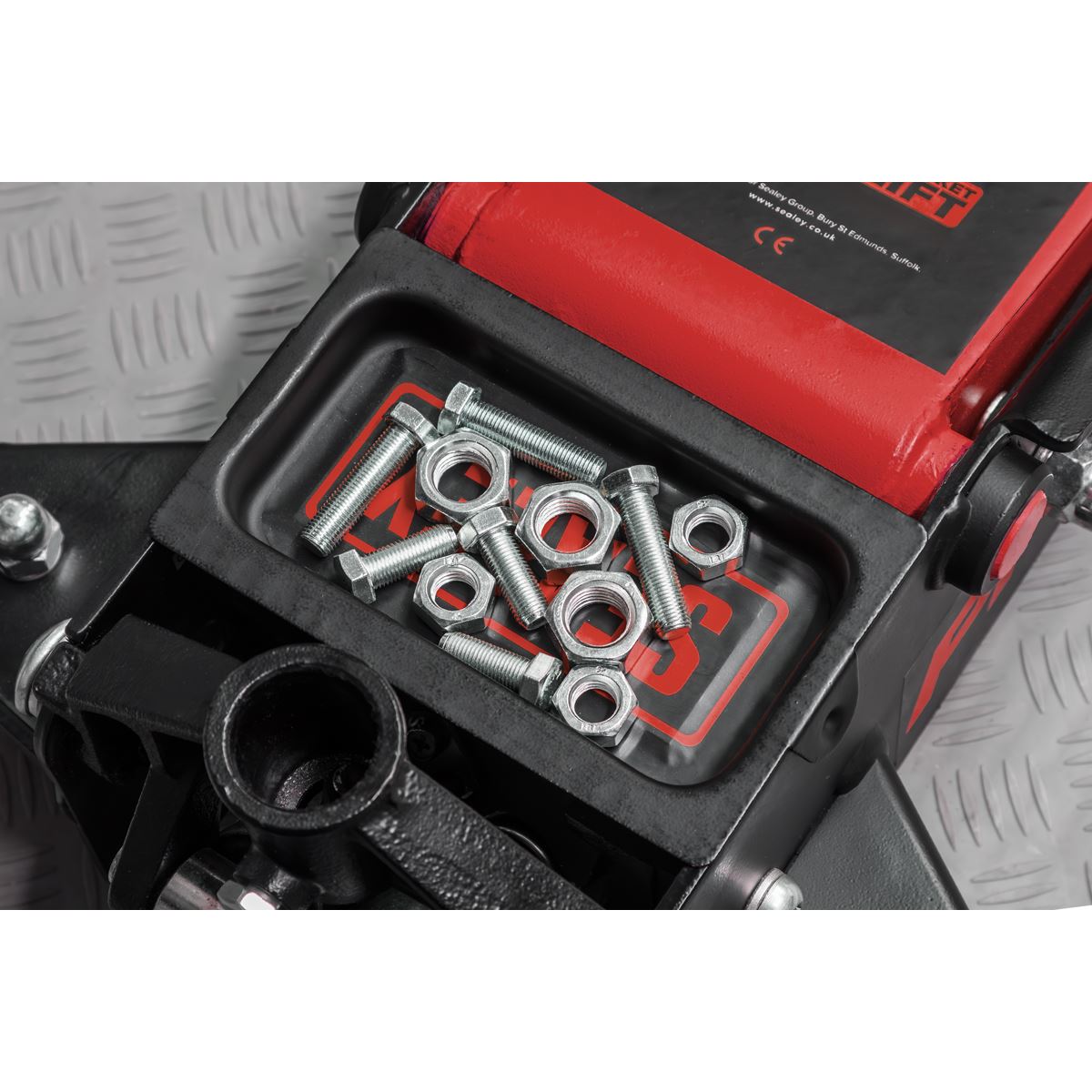 Sealey 3040AR Premier Low Profile Trolley Jack with Rocket Lift 3 Tonne - Red Sealey