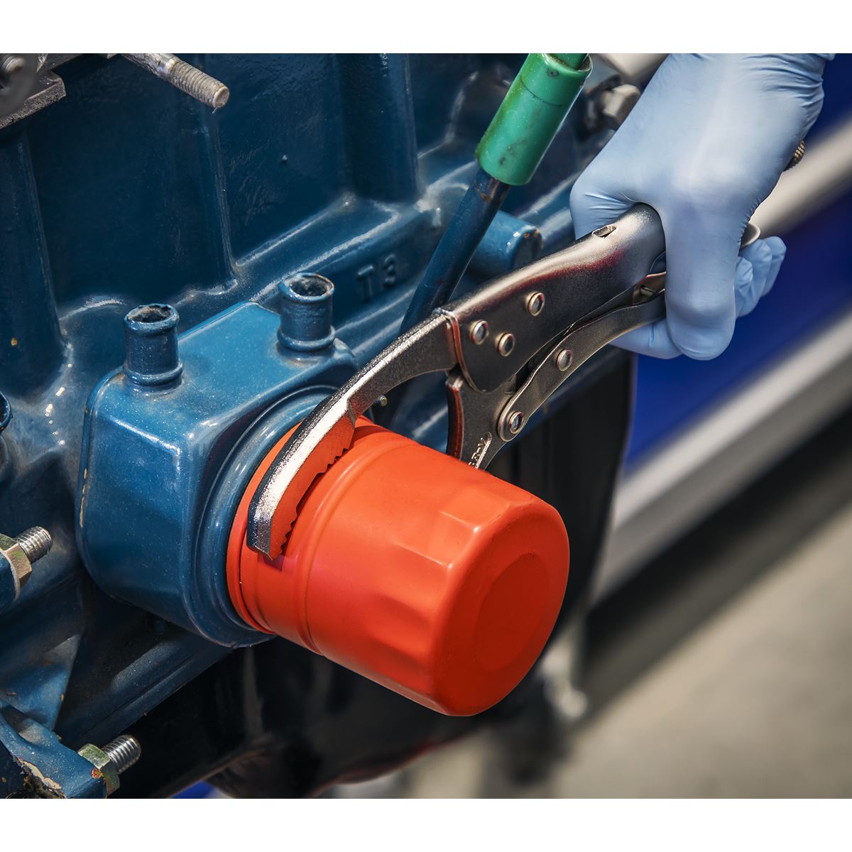 Sealey AK6422 Ø45-130mm Oil Filter Locking Pliers Sealey