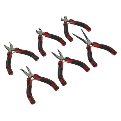 Sealey AK8381 Mini Pliers Set 6pc Sealey