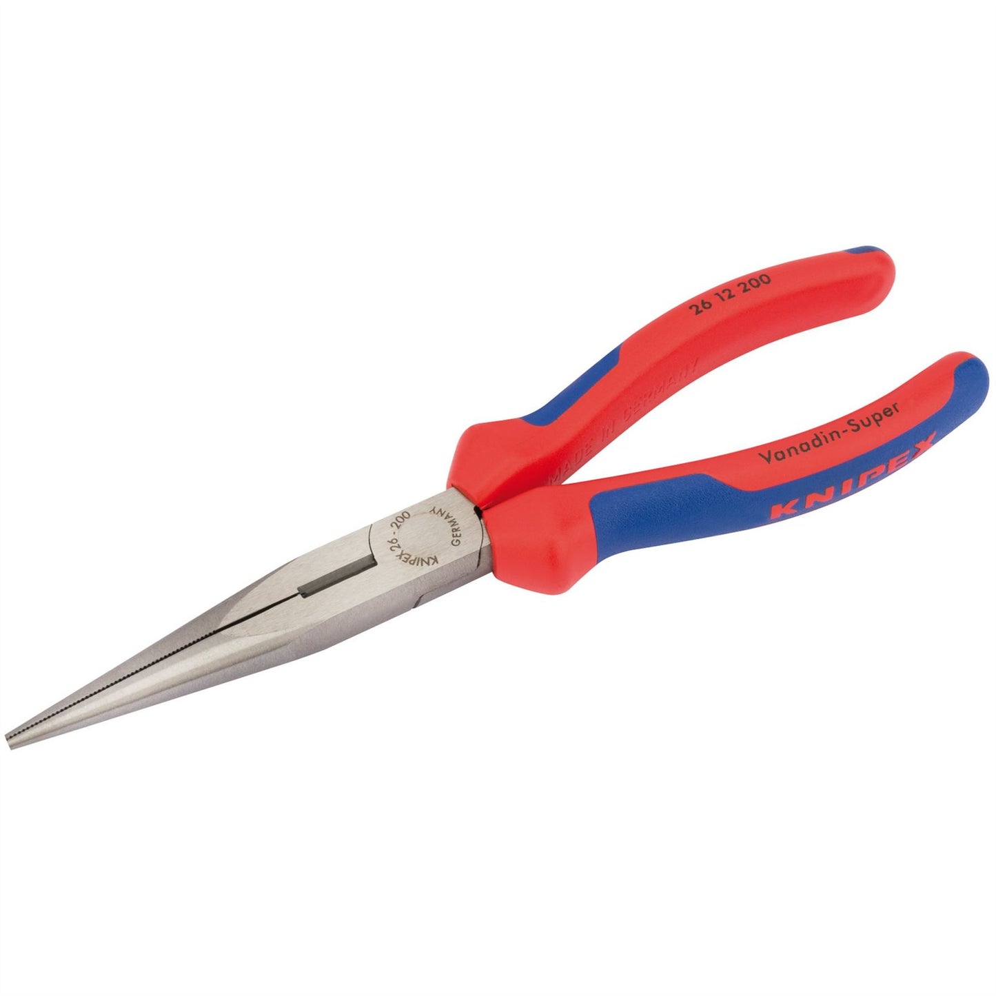 Knipex 55580 26 12 200 SBE Long Nose Pliers with Heavy Duty Handles 200mm Knipex