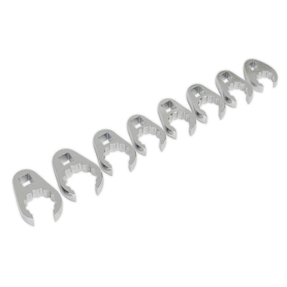 Sealey AK5981 Crow's Foot Spanner Set 8pc 1/2"Sq Drive Metric Sealey