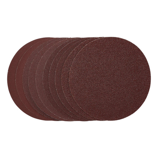 Draper 63016 Sanding Discs 150mm PSA Assorted Grit Pack of 10 Draper