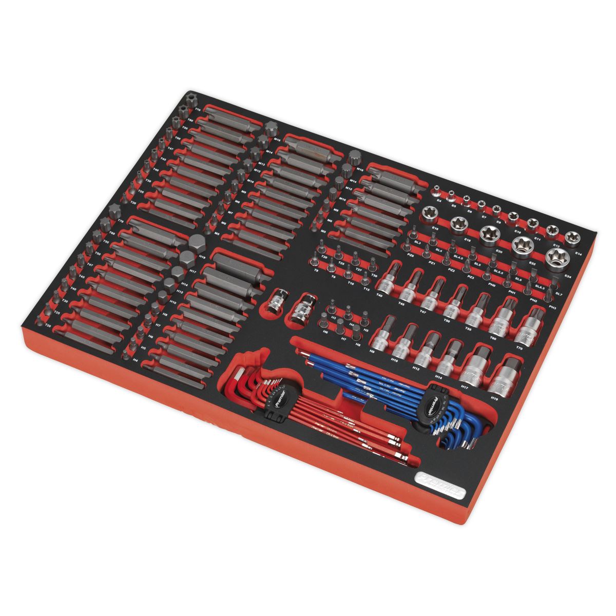 Sealey TBTP07 Tool Tray with Specialised Bits & Sockets 177pc Sealey