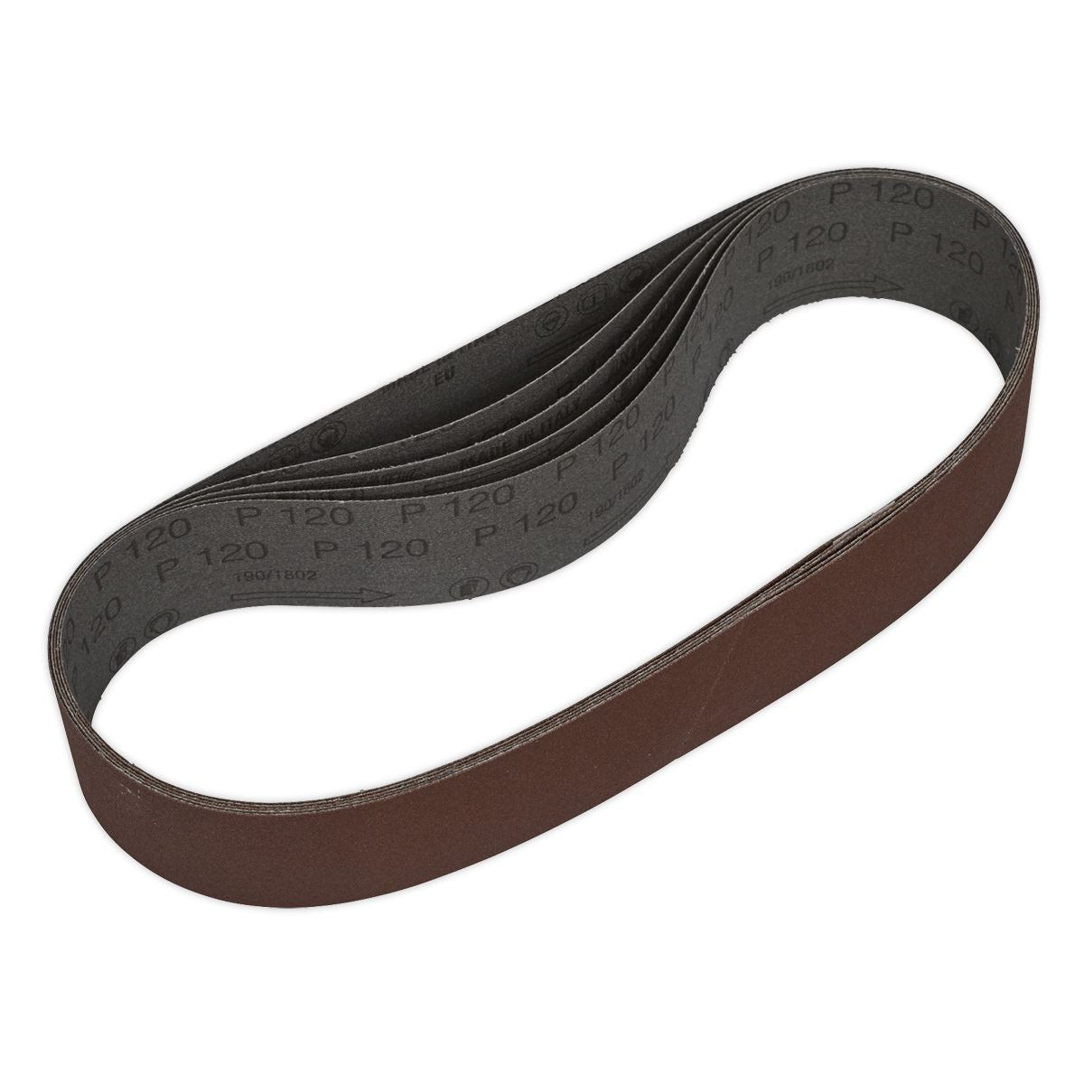 Sealey SB005 Sanding Belt 50 x 686mm 120Grit Pack of 5 Sealey