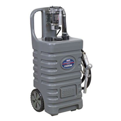 Sealey DT55GCOMBO1 Mobile Dispensing Tank 55L with Diesel Pump - Grey Sealey