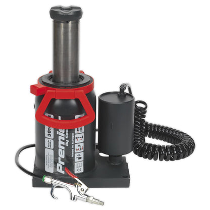 Sealey AM30 Premier Manual/Air Hydraulic Bottle Jack 30 Tonne Sealey