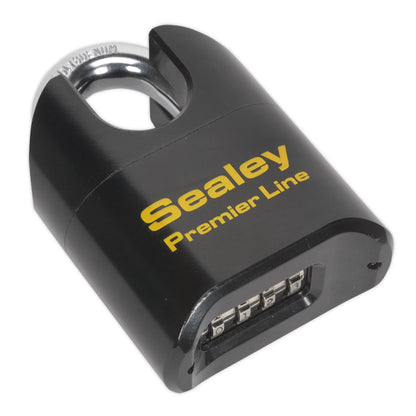 Sealey PL603S Steel Body Combination Padlock Shrouded Shackle 62mm Sealey