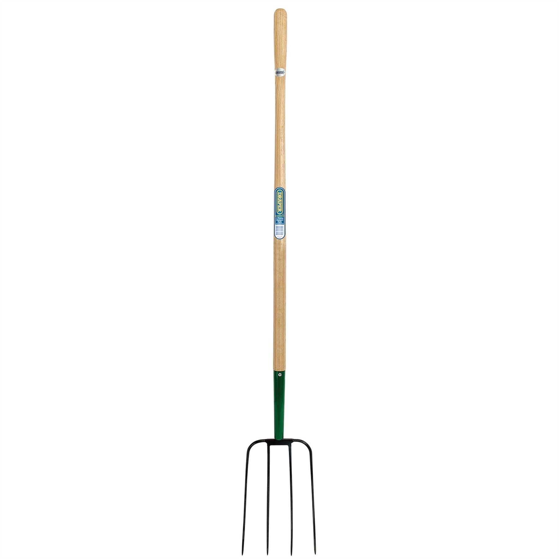 Draper 63579 4 Prong Manure Fork with Wood Shaft Draper