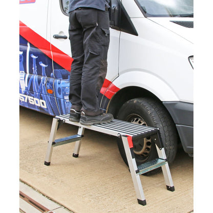 Sealey APS2 Aluminium Folding Platform 2-Tread EN 131-4 Sealey