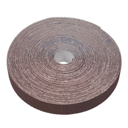 Sealey ERB255080 Emery Roll Brown 25mm x 50m 80Grit Sealey