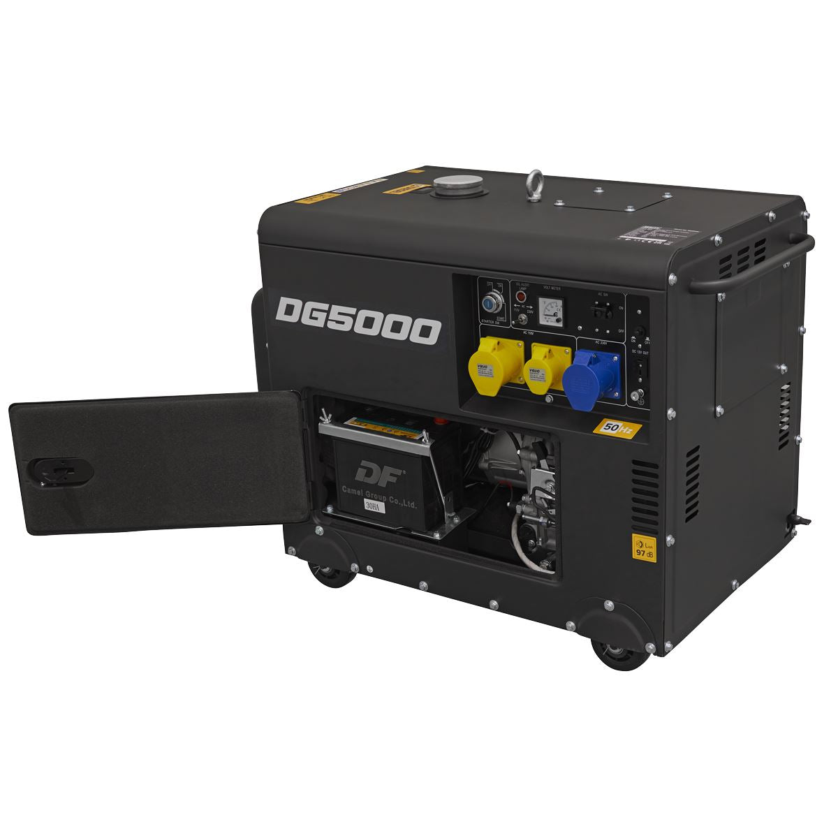 Sealey DG5000 Diesel Generator - 4-Stroke Engine 5000W 110/230V Sealey