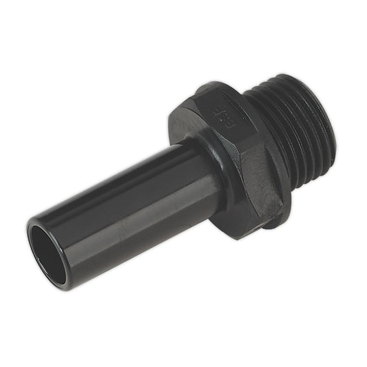 Sealey CAS15STA Stem Adaptor 15mm 1/2"BSP Pack of 2 (John Guest Speedfit® - PM051514E) Sealey