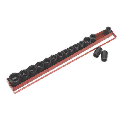 Sealey AK684 Impact Socket Set 16pc 1/2"Sq Drive Metric/Imperial Sealey