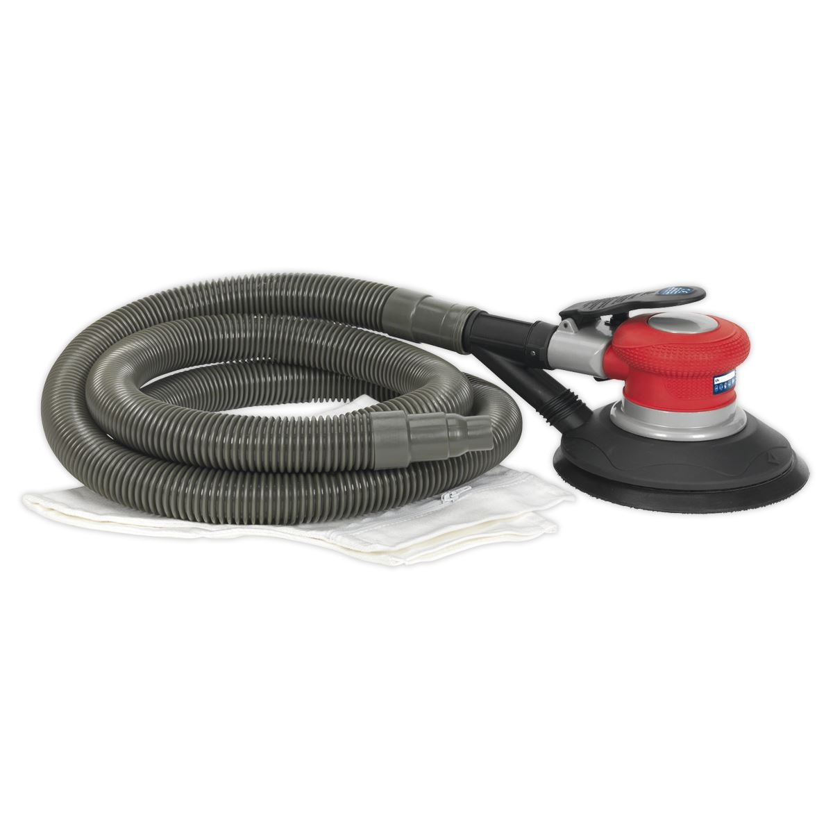 Sealey GSA06 Air Palm Random Orbital Sander Ø150mm Dust-Free Self-Contained Sealey