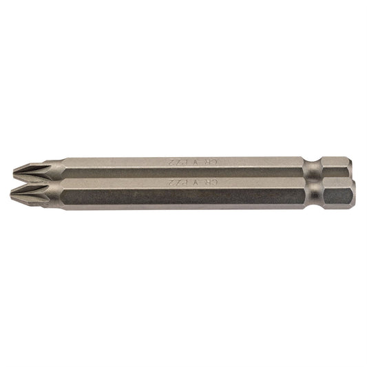 Draper 64312 PZ Type Insert Bit 1/4" Hex 75mm Long No.2 Pack of 2 Draper