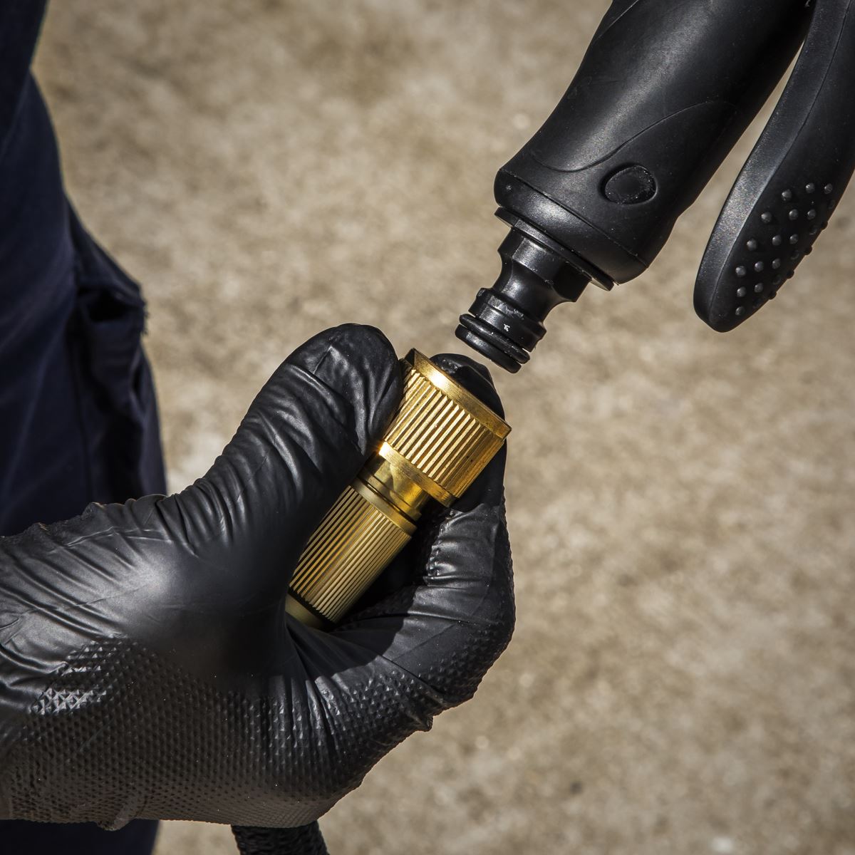 Sealey GH15E Ø17mm Expandable Garden Hose Black 15m Premium Sealey