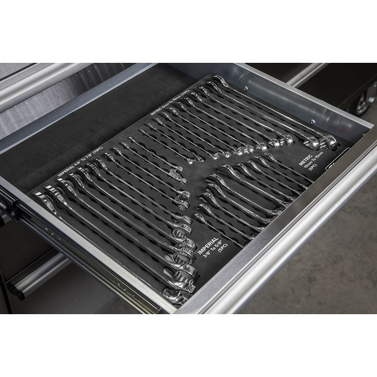 Siegen S01239 Combination Spanner Set 32pc - Metric/Imperial Sealey