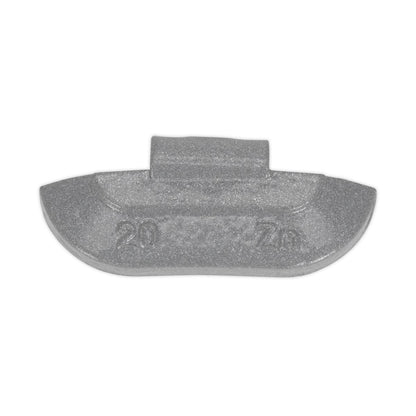 Sealey WWSH20 Wheel Weight 20g Hammer-On Zinc for Steel Wheels Pack of 100 Sealey