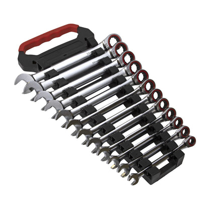 Sealey AK63940 Ratchet Combination Spanner Set 12pc Metric Premier Platinum Sealey