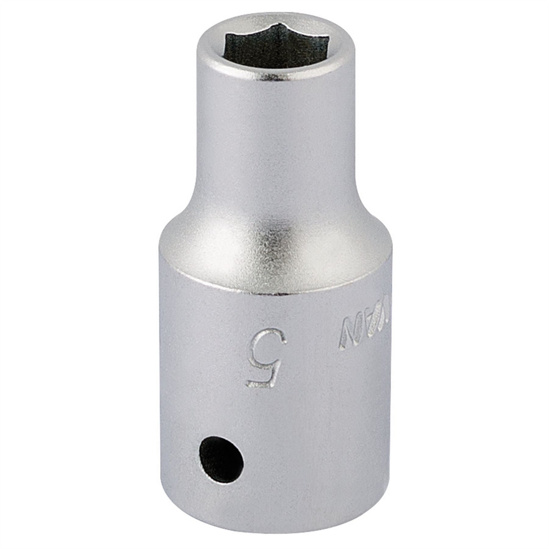 Elora 11093 Hexagon Socket 1/4" Sq. Dr. 5mm Elora
