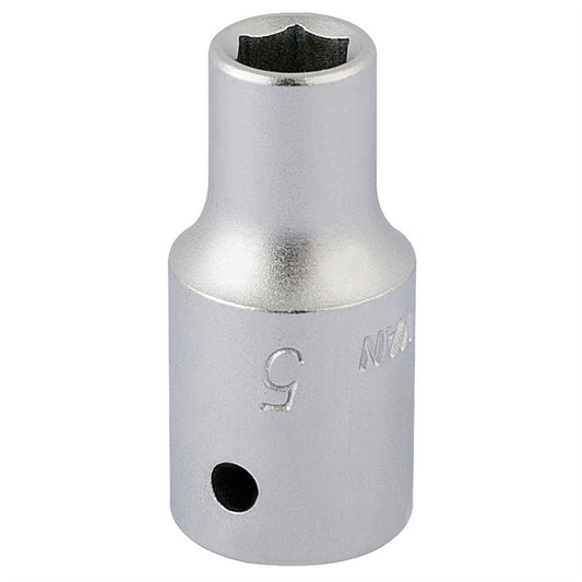 Elora 11093 Hexagon Socket 1/4" Sq. Dr. 5mm Elora