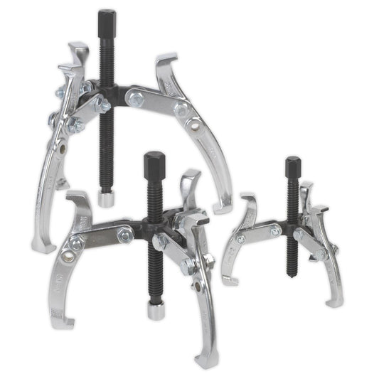 Sealey AK78 Gear Reversible Puller Set 3pc Triple Leg Sealey