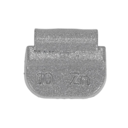 Sealey WWSH10 Wheel Weight 10g Hammer-On Zinc for Steel Wheels Pack of 100 Sealey