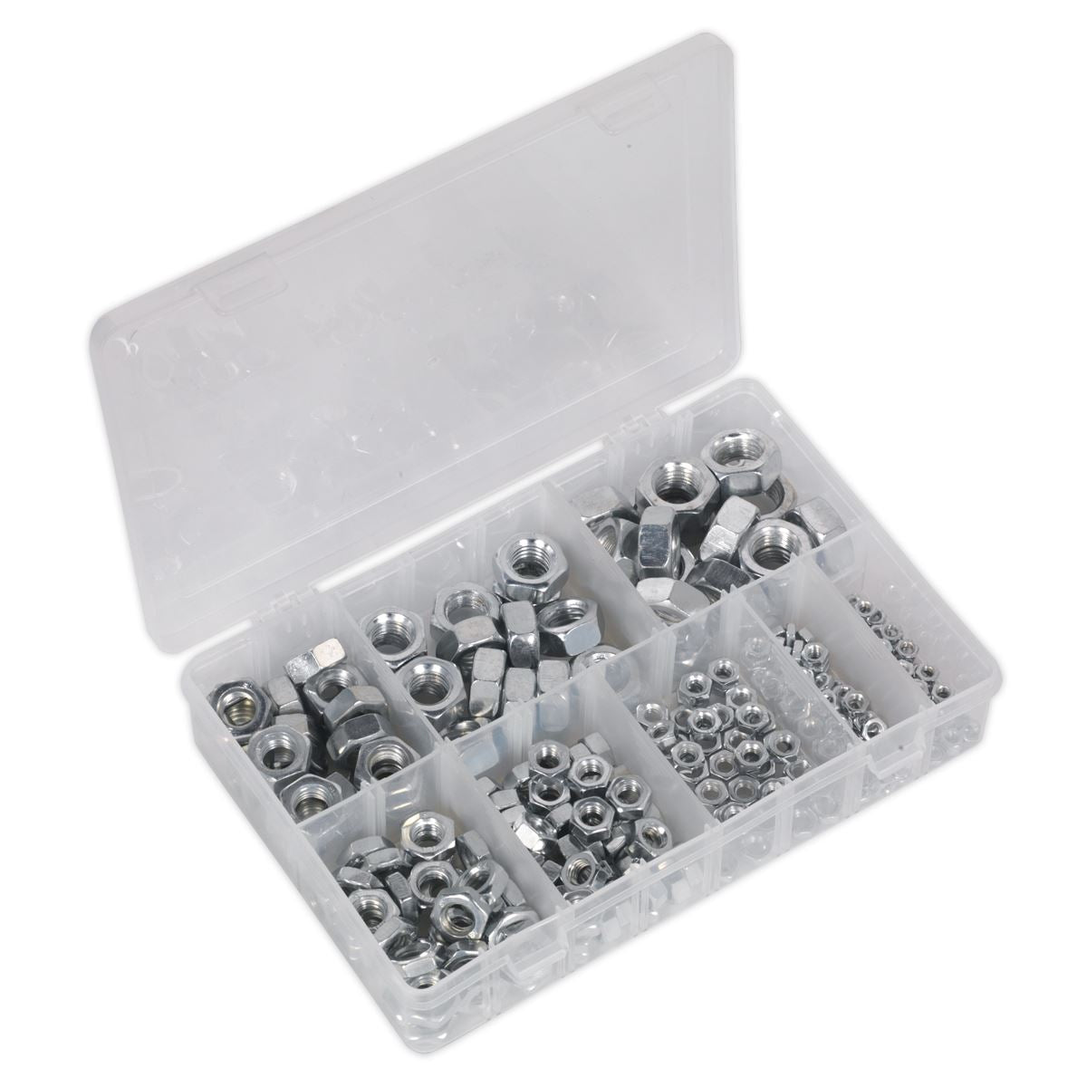 Sealey AB046SN Steel Nut Assortment 255pc M4-M16 Metric Sealey