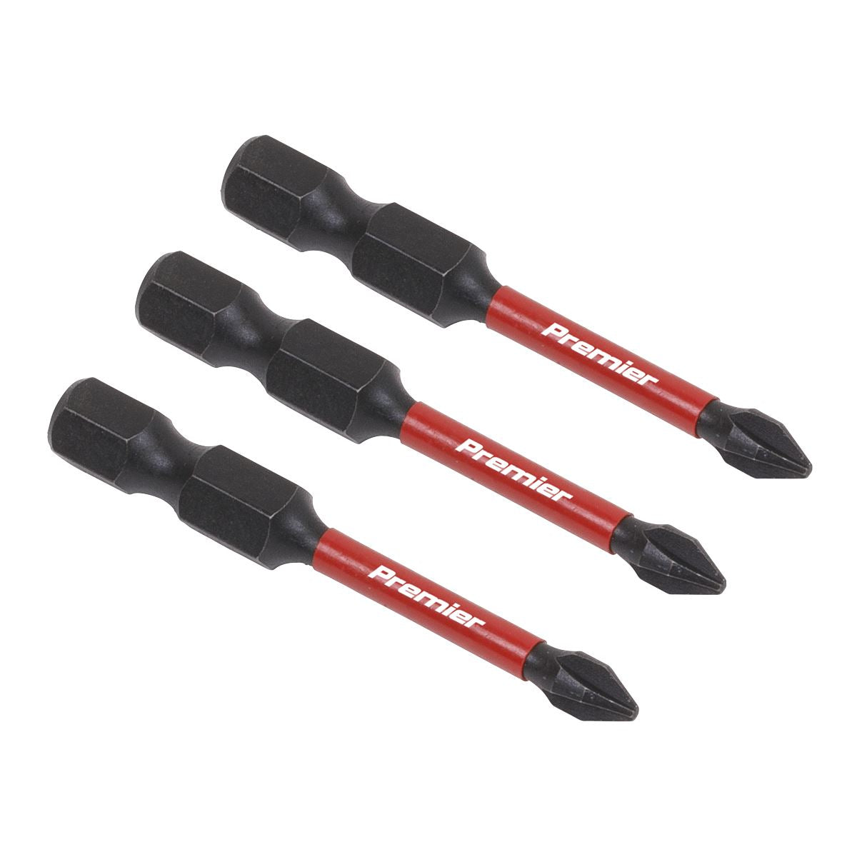 Sealey AK8229 Phillips #1 Impact Power Tool Bits 50mm - 3pc Sealey