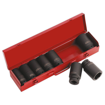 Sealey AK80/9M Impact Socket Set 8pc 3/4"Sq Drive Deep Metric Sealey
