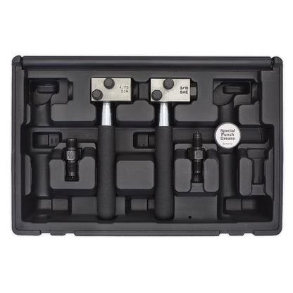 Sealey PFT11 On-Vehicle Micro Brake Pipe Flaring Tool Set Sealey