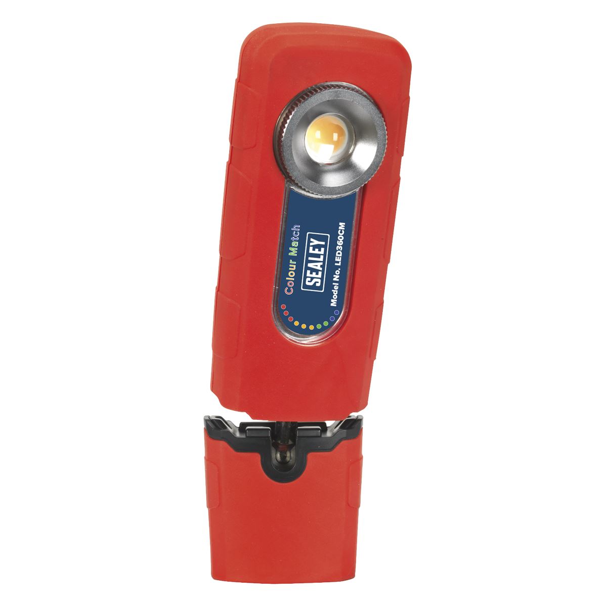 Sealey LED360CM 360° Rechargeable Inspection Light 5W COB LED Colour Match CRI 96 - 3-Colour Sealey