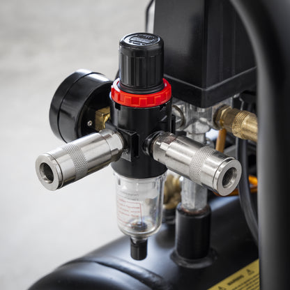 Sealey SAC5001S 50L Low Noise Oil Free Direct Drive Air Compressor 2 x 2hp Sealey