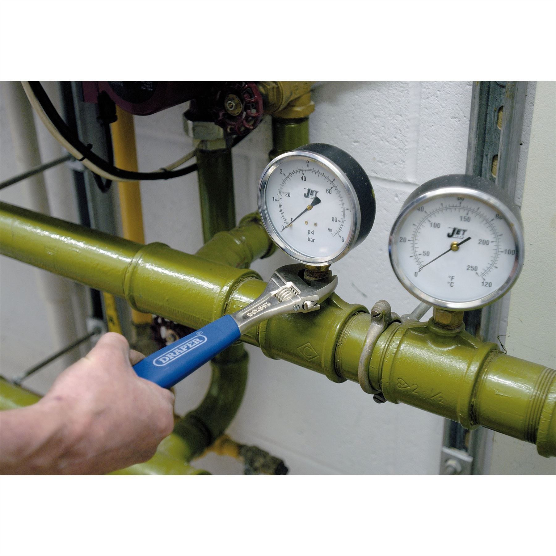 Draper 88598 Crescent-Type Adjustable Wrench Set 3 Piece Draper