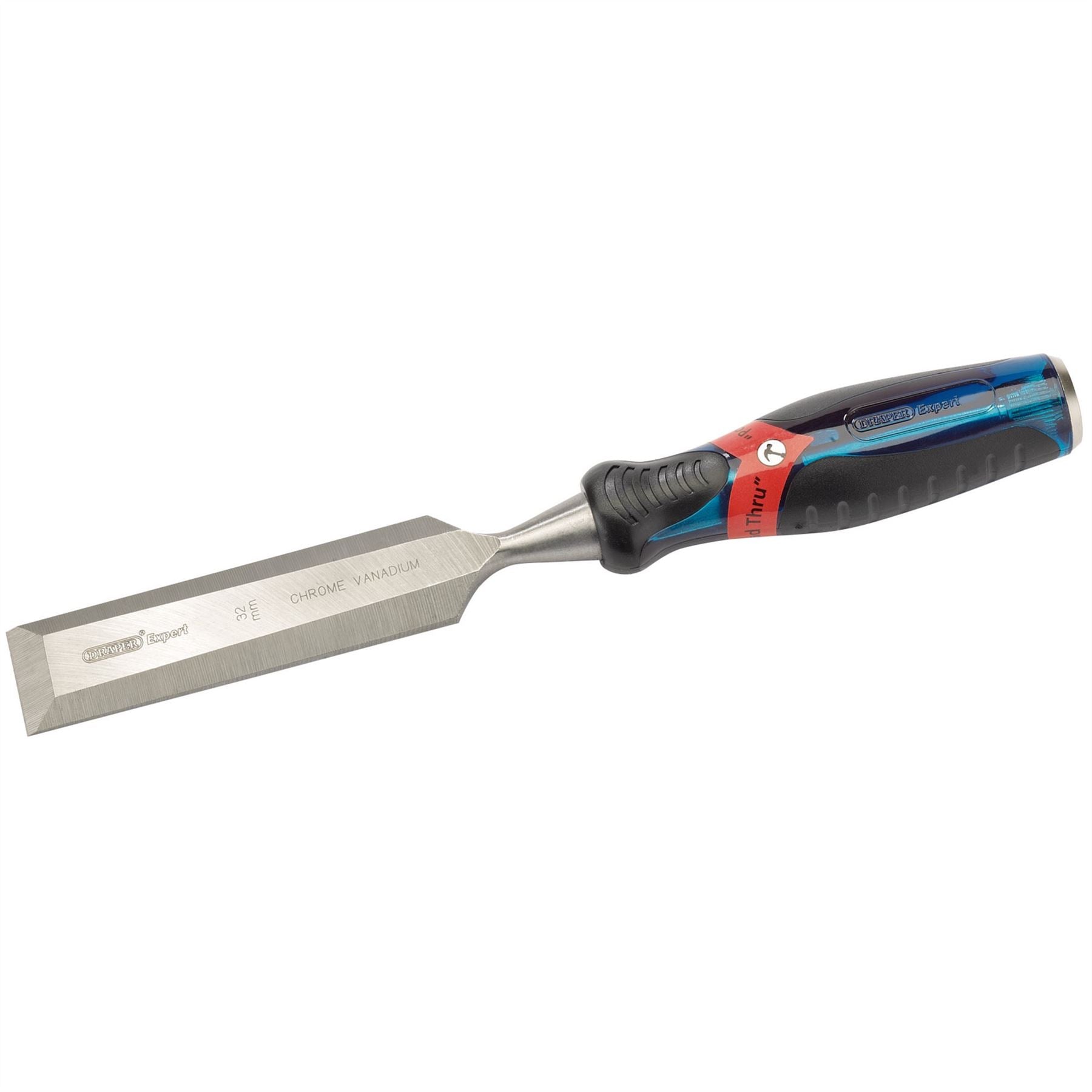 Draper 24410 Soft Grip 'Pound Thru' Bevel Edge Wood Chisel 32 x 140mm Draper