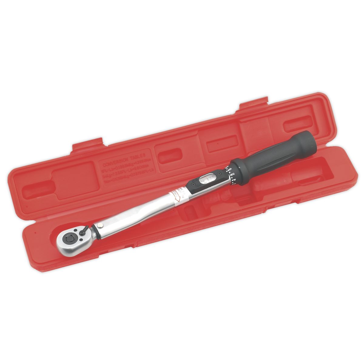 Sealey STW200 Torque Wrench Locking Micrometer Style 3/8"Sq Drive10-110Nm(10-80lb.ft) Calibrated Sealey