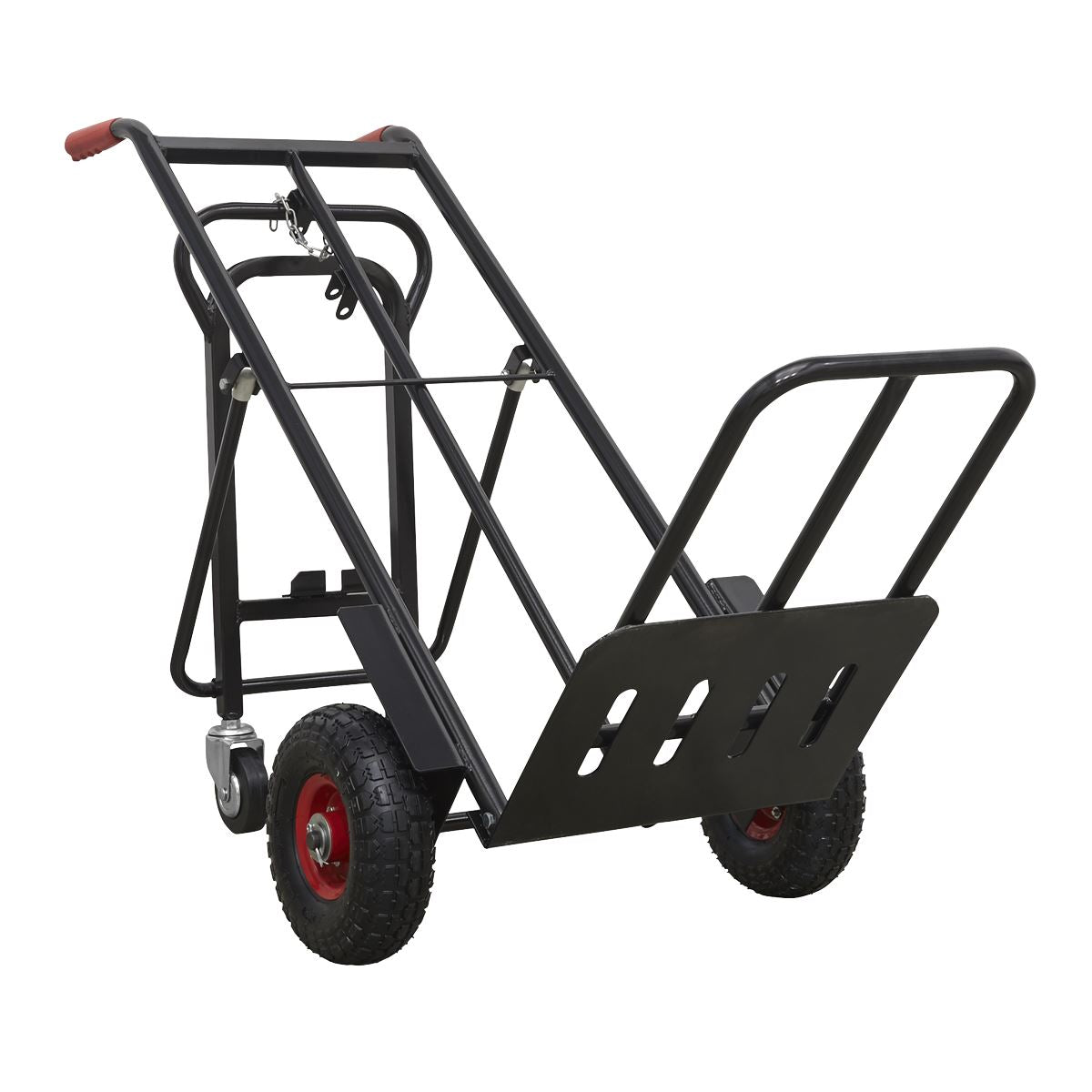 Sealey CST989HD Heavy-Duty 3-in-1 Sack Truck with PU Tyres 300kg Capacity Sealey