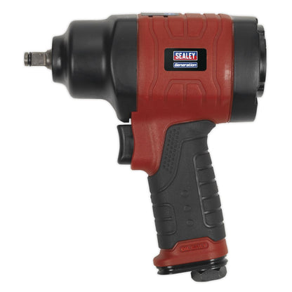 Sealey GSA6000 Composite Air Impact Wrench 3/8"Sq Drive - Twin Hammer Sealey