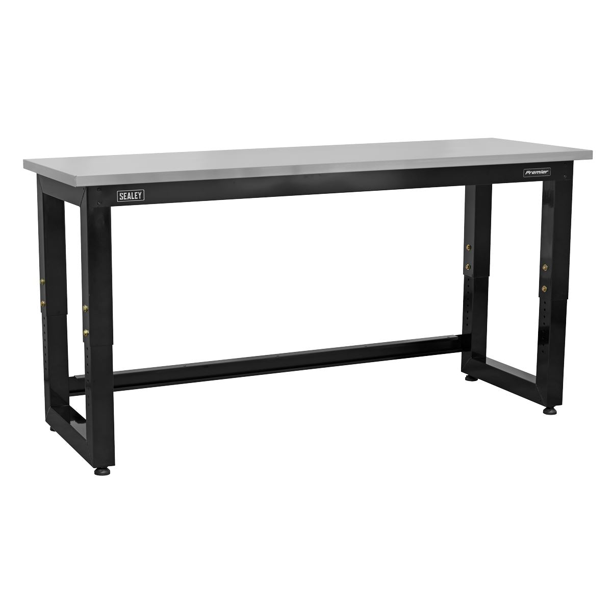 Sealey APMS23 Steel Adjustable Workbench with Stainless Steel Worktop 1830mm - Heavy-Duty Sealey
